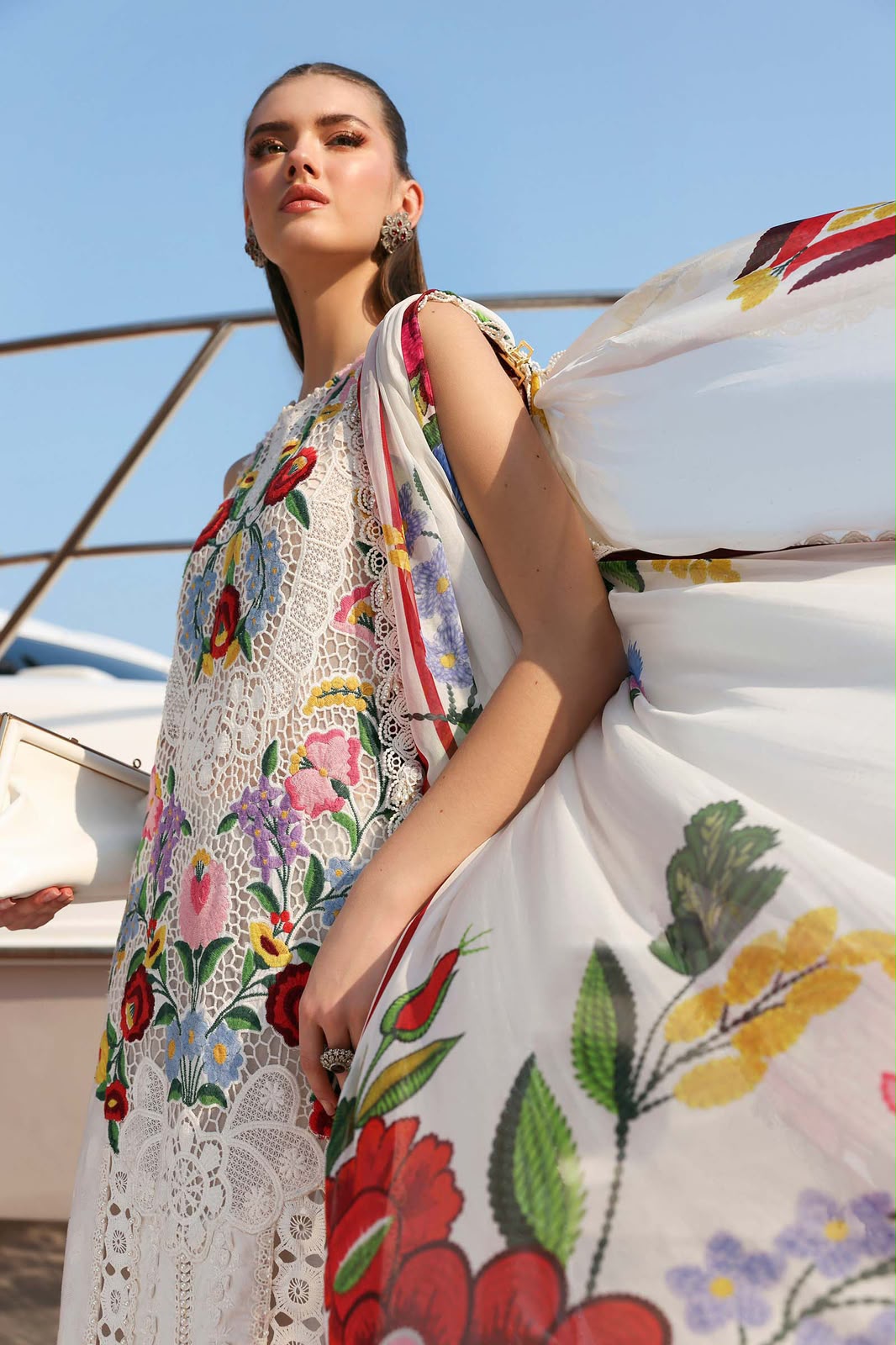 3 Piece Unstitched Embroidered Lawn Suit (D-2610-A-Default)