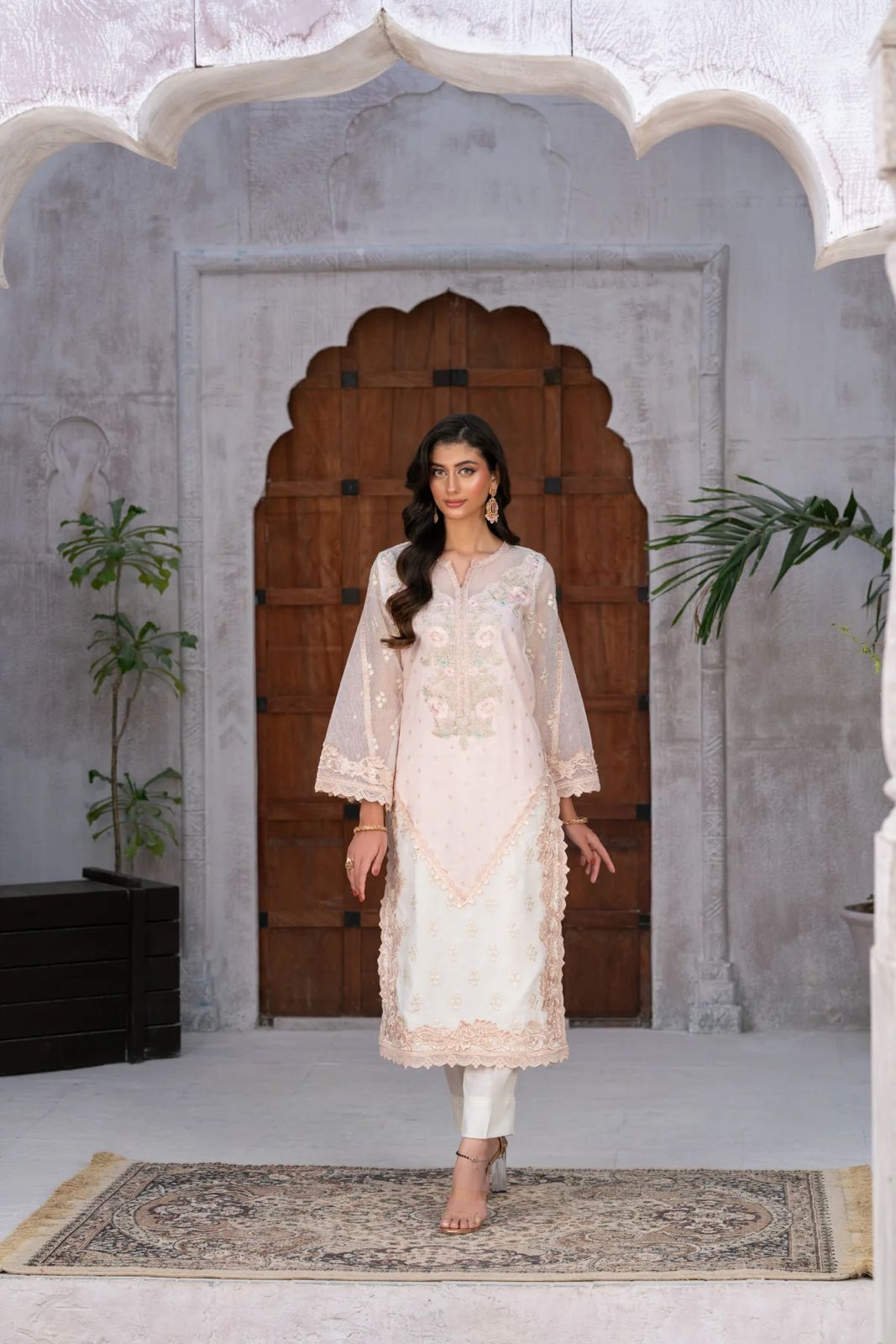 Panache By Mona Embroidery On Pure Khaddi Net