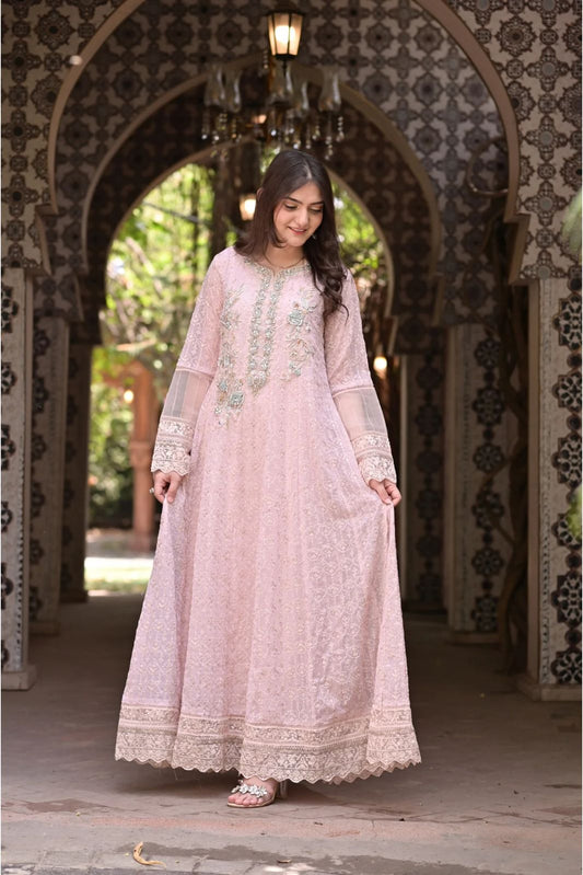 Panache By Mona Embroidery (SERENE BLUSH)
