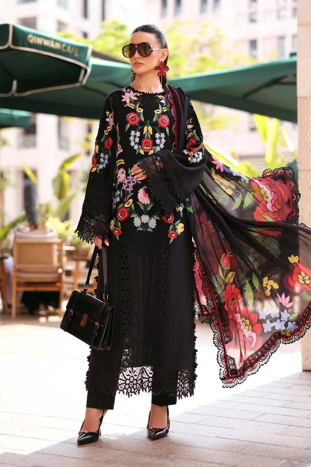 3 Piece Unstitched Embroidered Lawn Suit (D-2610-B-Default)