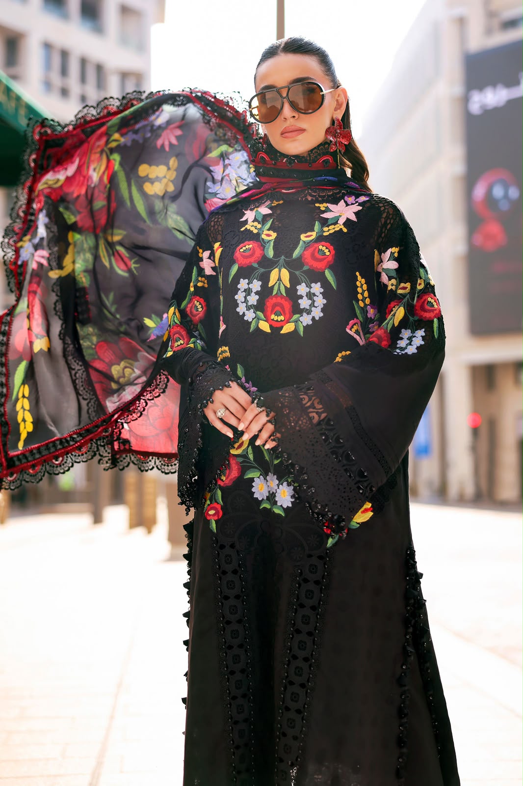 3 Piece Unstitched Embroidered Lawn Suit (D-2610-B-Default)