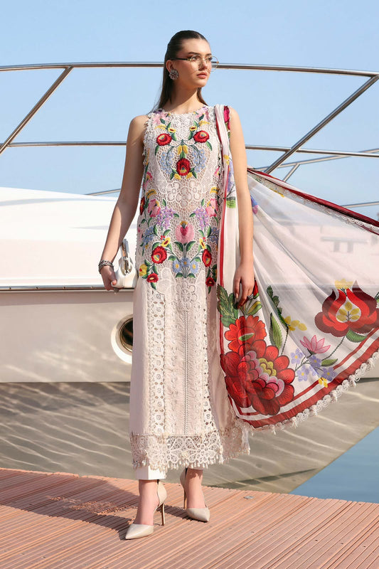3 Piece Unstitched Embroidered Lawn Suit (D-2610-A-Default)
