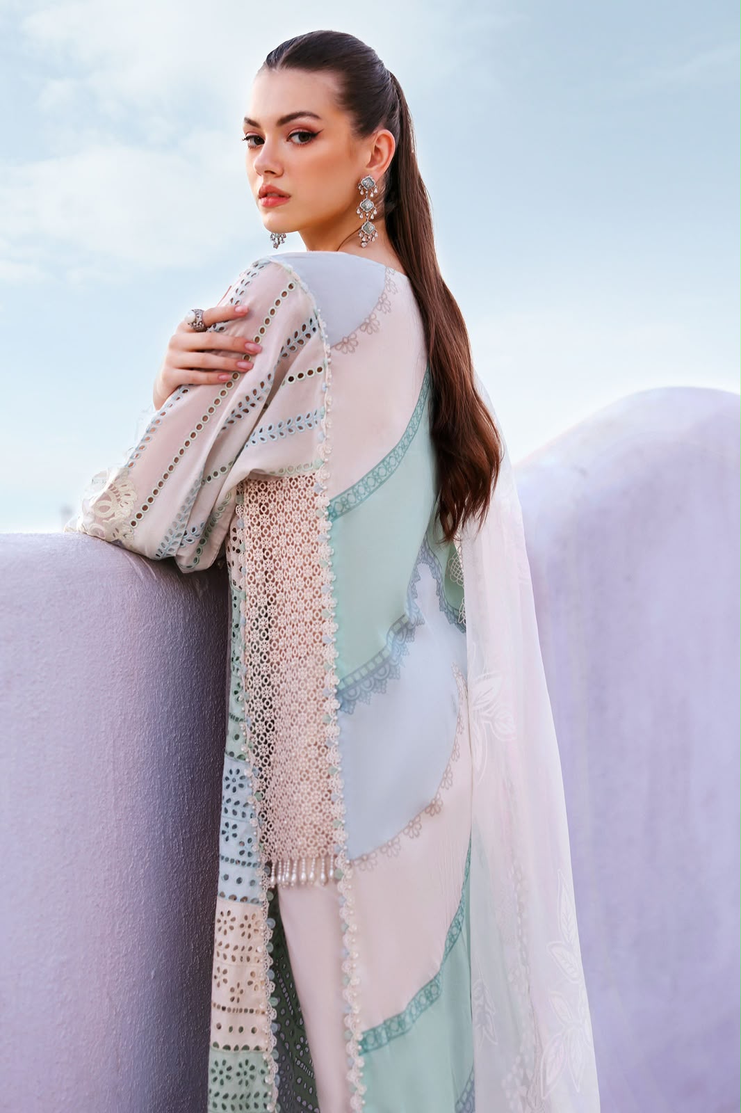 3 Piece Unstitched Embroidered Lawn Suit In Stock (D-2612-A-Default)