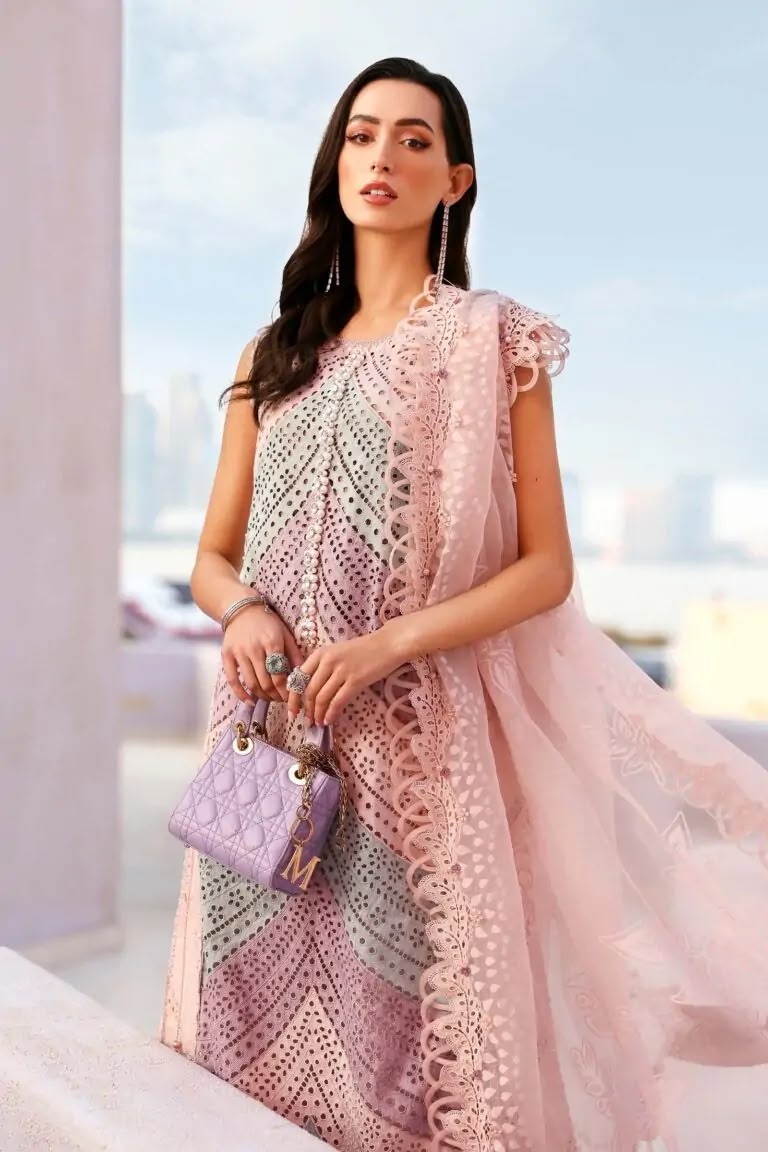 3 Piece Unstitched Embroidered Lawn Suit In Stock (D-2612-B-Default)